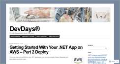Desktop Screenshot of devdays.com